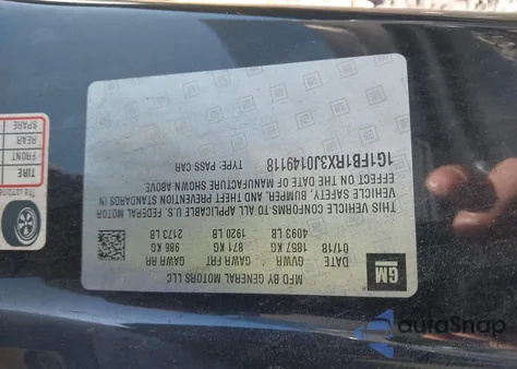 2018 Chevrolet Camaro 1Lt from USA, damaged, VIN 1G1FB1RX3J0149118